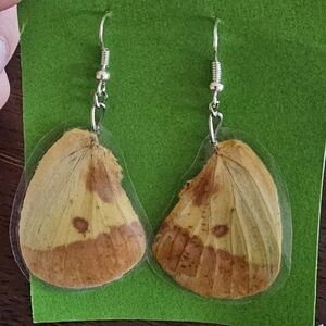 Imperial Moth HindWing Earrings - Lightweight Women Jewelry